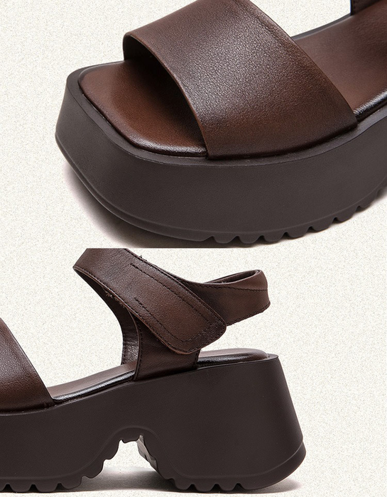 Summer Holiday Open Toe Platform Sandals Slingback