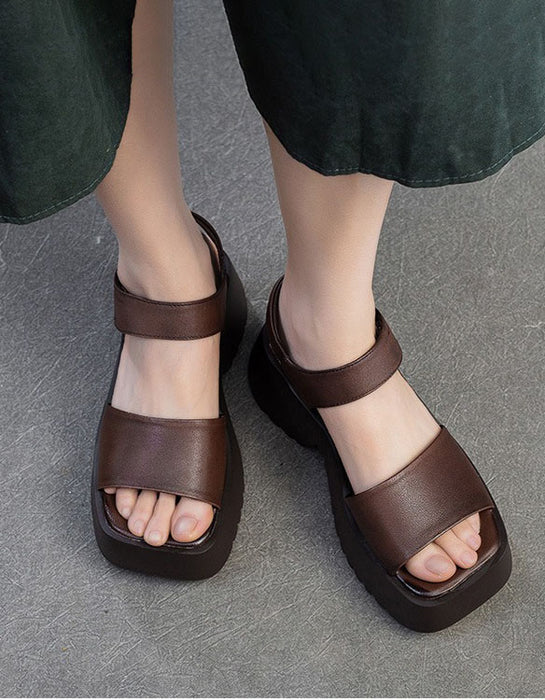 Summer Holiday Open Toe Platform Sandals Slingback