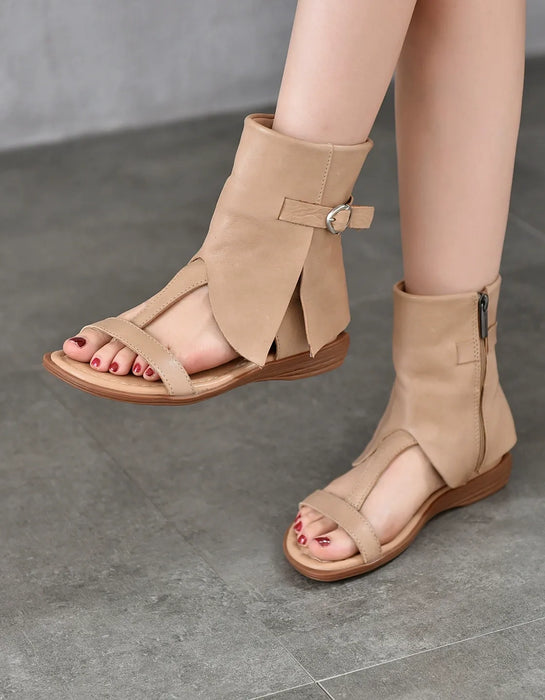 Summer Holiday Rome Style Open Toe Flat Sandals Boots Obiono June Shoes Collection 2026103.00