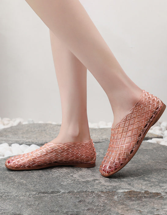 Summer Hollow Breathable Fishing Net Jelly Shoes