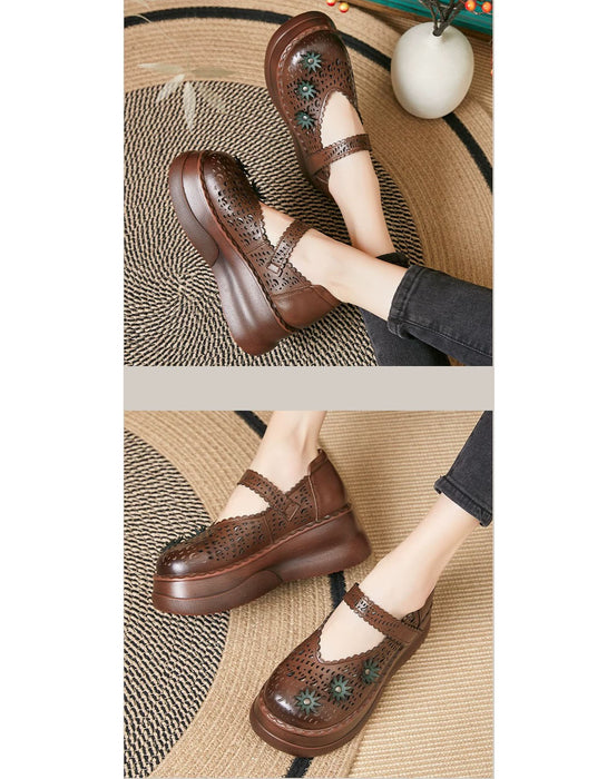Summer Hollow Close Toe Platform Sandals May Shoes Collection 2026 83.00