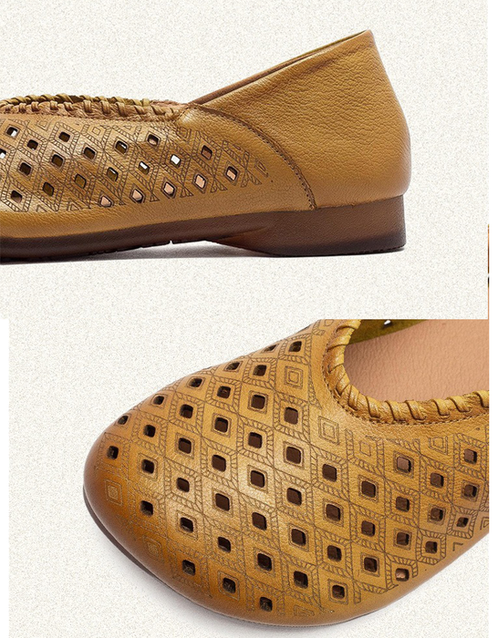 Summer Hollow Comfortable Wide Toe Box Flats