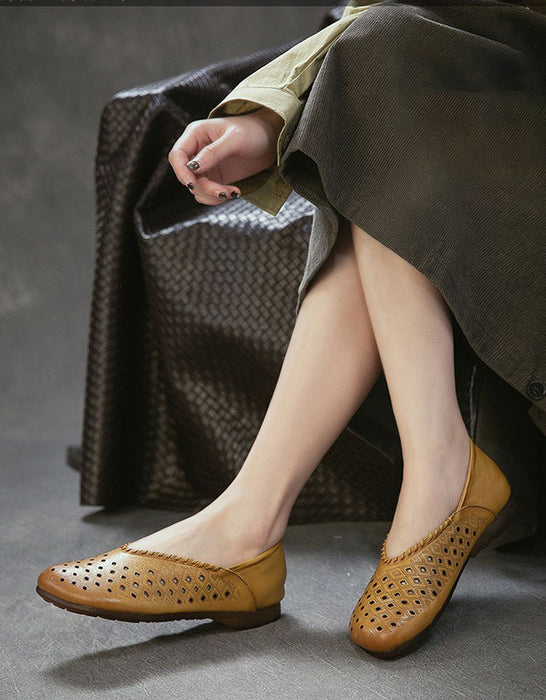 Summer Hollow Comfortable Wide Toe Box Flats