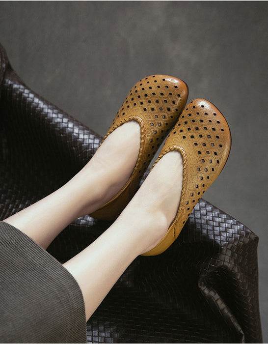 Summer Hollow Comfortable Wide Toe Box Flats