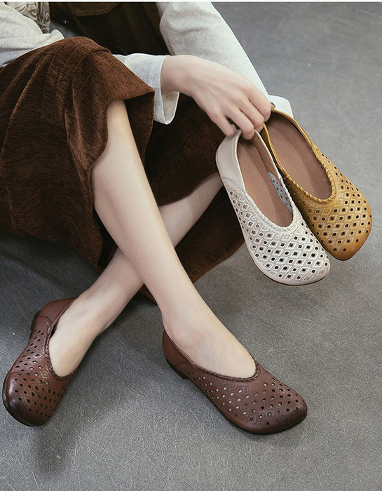 Summer Hollow Comfortable Wide Toe Box Flats