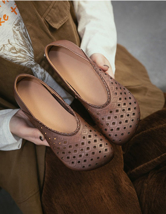 Summer Hollow Comfortable Wide Toe Box Flats