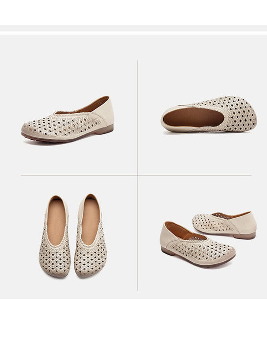 Summer Hollow Comfortable Wide Toe Box Flats