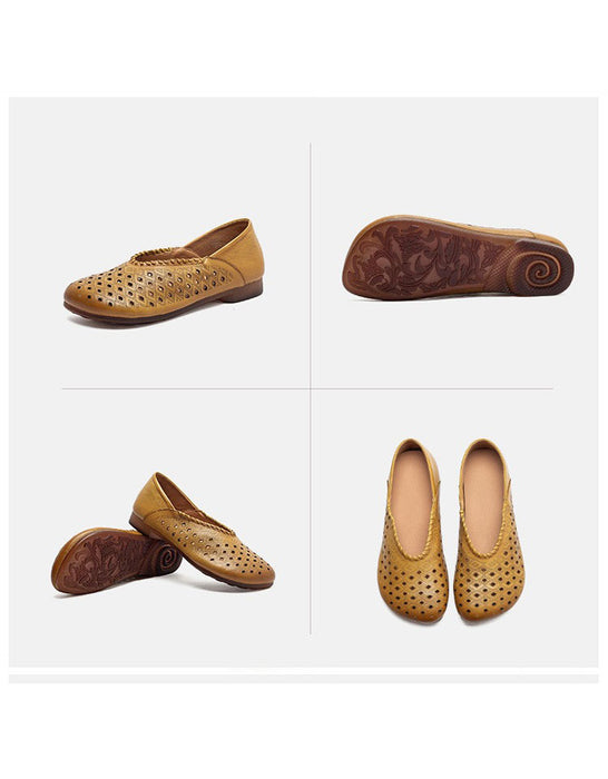 Summer Hollow Comfortable Wide Toe Box Flats