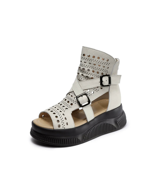 Summer Hollow Open Toe Platform Sandals Boots June Shoes Collection 2026 89.99