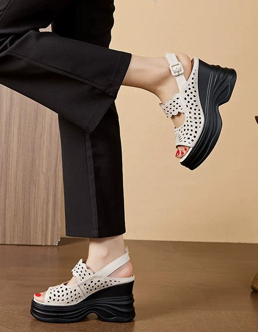 Summer Hollow Open Toe Wedge Sandals Slingback May Shoes Collection 2026 88.00