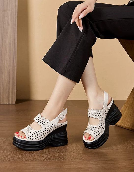 Summer Hollow Open Toe Wedge Sandals Slingback May Shoes Collection 2026 88.00