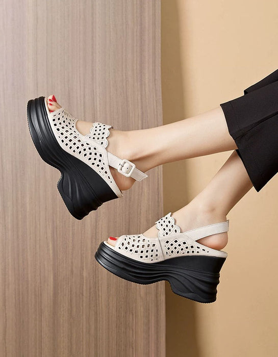 Summer Hollow Open Toe Wedge Sandals Slingback May Shoes Collection 2026 88.00