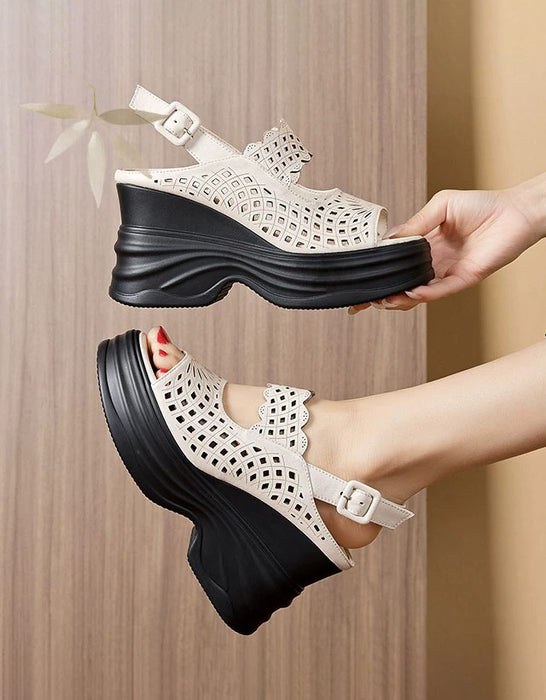 Summer Hollow Open Toe Wedge Sandals Slingback May Shoes Collection 2026 88.00