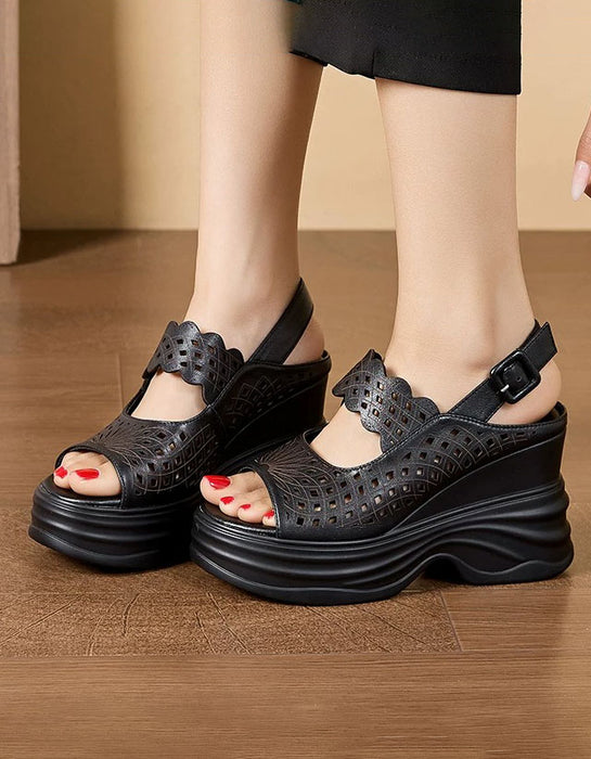 Summer Hollow Open Toe Wedge Sandals Slingback May Shoes Collection 2026 88.00