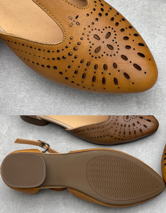 Summer Hollow Pointed Toe Vintage T-strap Mary Janes Sandals May Shoes Collection 2026 81.00