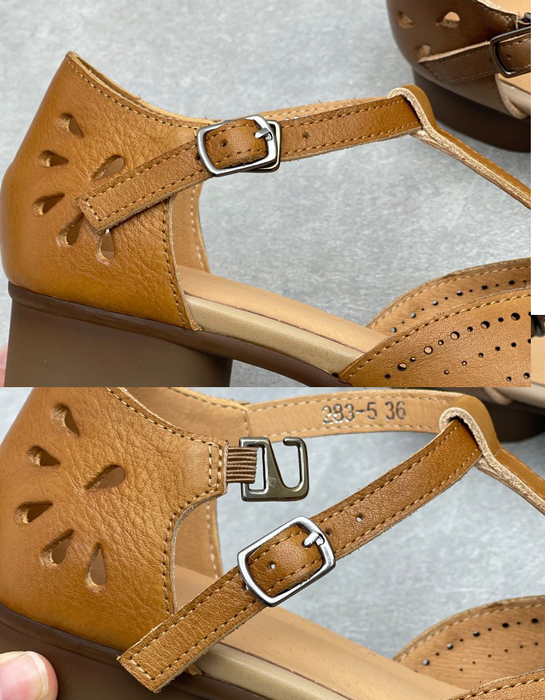 Summer Hollow Pointed Toe Vintage T-strap Mary Janes Sandals May Shoes Collection 2026 81.00