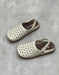 Summer Hollow Round Toe Flat Clogs Slippers Beige June Shoes Collection 2026 80.80