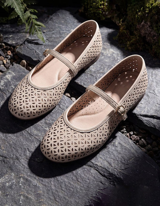 Summer Hollow Soft Sole Comfortable Flat Shoes May Shoes Collection 2026 92.00