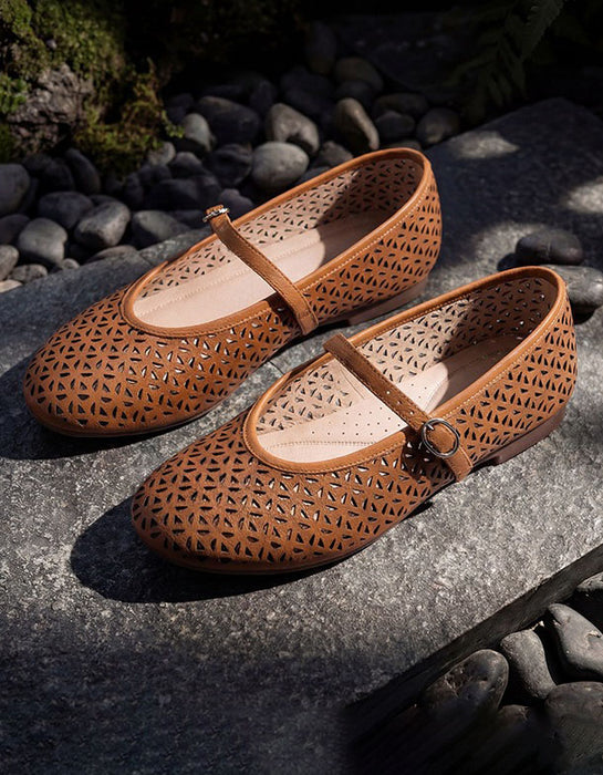 Summer Hollow Soft Sole Comfortable Flat Shoes May Shoes Collection 2026 92.00