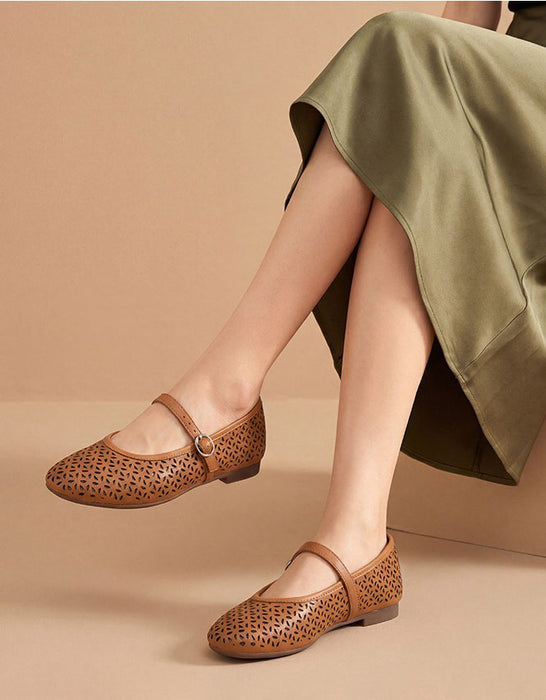Summer Hollow Soft Sole Comfortable Flat Shoes May Shoes Collection 2026 92.00