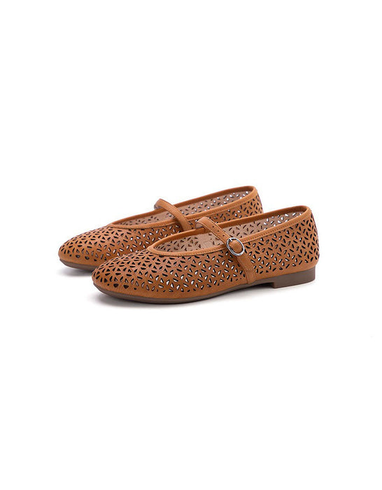 Summer Hollow Soft Sole Comfortable Flat Shoes May Shoes Collection 2026 92.00