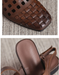 Summer Hollow Square Toe Leather Mules Slingback May Shoes Collection 2026 82.00