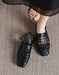Summer Hollow Square Toe Leather Mules Slingback May Shoes Collection 2026 82.00