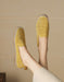Summer Hollow Suede Linen Handmade Soft Sole Flat Shoes June Shoes Collection 2026 96.00