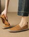 Summer Hollow Suede Linen Handmade Soft Sole Flat Shoes June Shoes Collection 2026 96.00