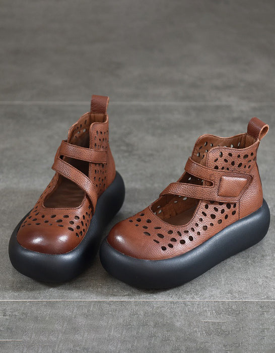 Summer Hollow Wide Toe Box Platform Boots Sandals April Shoes Collection 2026 88.80