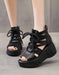 Summer Lace-up Cut-out Retro Platform Sandals May Shoes Collection 2026 81.00