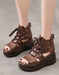 Summer Lace-up Cut-out Retro Platform Sandals May Shoes Collection 2026 81.00