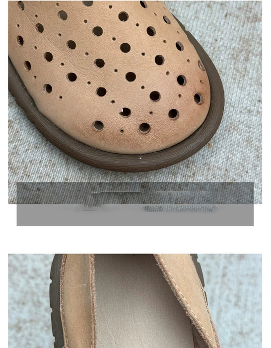 Summer Leather Hollow Comfortable Wide Toe Box Clogs Obiono Aug Shoes Collection 2026 82.05