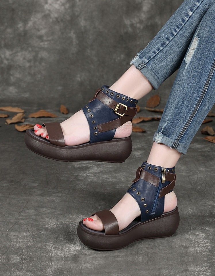 Women Leather Summer Fashion Sandals — Obiono