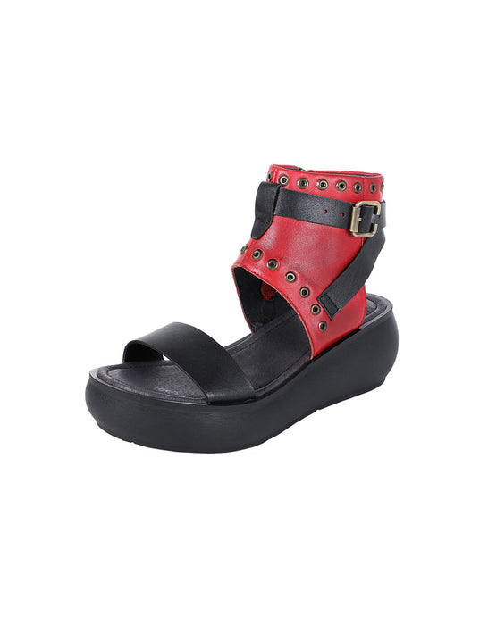 Summer Women Leather Platform Sandals Feb New 2020 77.80