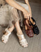 Summer Leather Woven  Close Toe Chunky Heels Sandals April Shoes Collection 2026 83.00