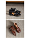 Summer Leather Woven  Close Toe Chunky Heels Sandals April Shoes Collection 2026 83.00