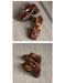 Summer Leather Woven  Close Toe Chunky Heels Sandals April Shoes Collection 2026 83.00
