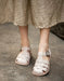 Summer Leather Woven Close Toe Fisherman Sandals Beige July Shoes Collection 2026 83.00
