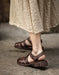 Summer Leather Woven Close Toe Fisherman Sandals Coffee July Shoes Collection 2026 83.00