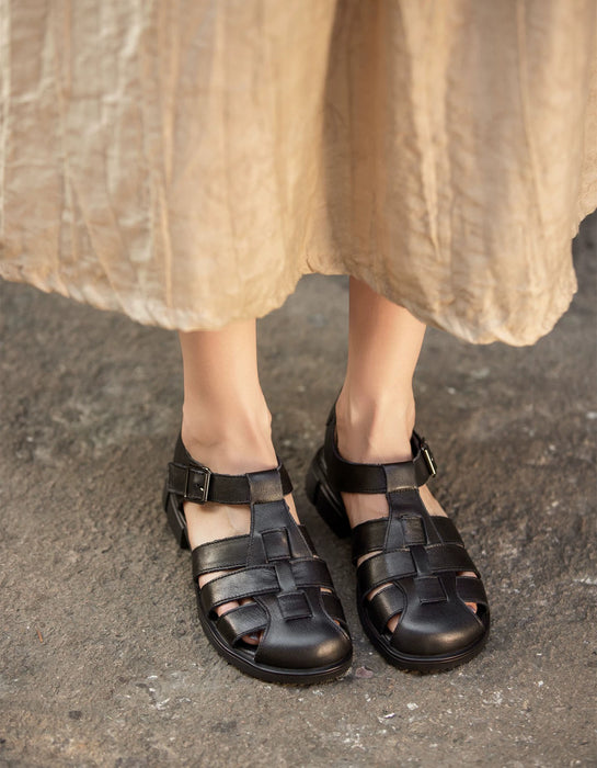 Summer Leather Woven Close Toe Fisherman Sandals July Shoes Collection 2026 83.00