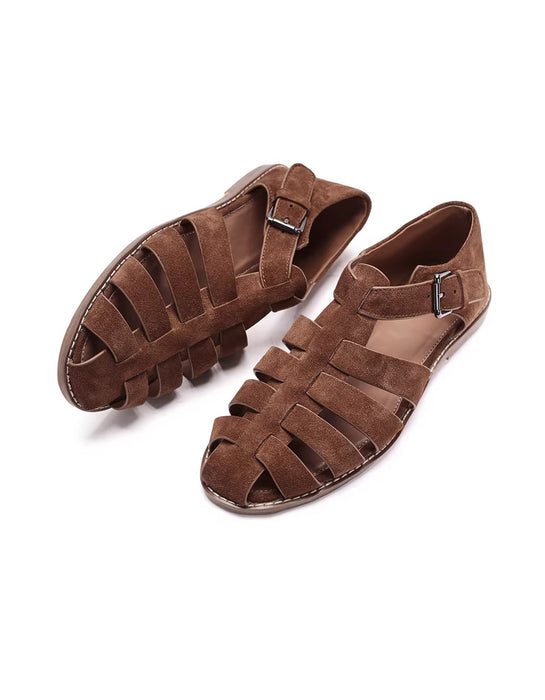 Men's Summer Leather Woven Handmade Gladiator Sandals (size38-size44) April Shoes Collection 2026 128.00