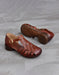 Summer Leather Woven T-Strap Close Toe Flat Sandals April Shoes Collection 2026 80.00