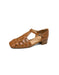 Summer Leather Woven T-strap Close Toe Sandals April Shoes Collection 2026 95.00