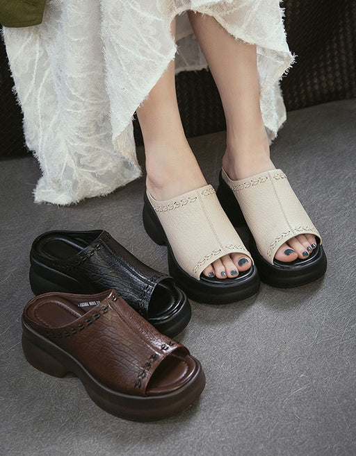 Obiono Summer Light-weight Comfort Fish Toe Platform Slippers July Shoes Collection 2026 88.80
