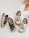 Summer Linen Vintage Flower Embroidery Clogs Shoes Obiono April Shoes Collection 2026 65.30