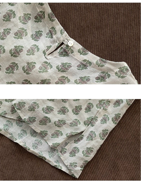 Summer Loose Floral Round Neck Sleeveless Vest May New In 2026 47.00