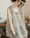 Summer Loose Floral Round Neck Sleeveless Vest May New In 2026 47.00