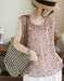 Summer Loose Floral Round Neck Sleeveless Vest May New In 2026 47.00