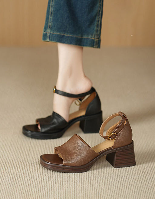 Summer Open Toe Ankle Strap Chunky Heel Sandals June Shoes Collection 2026 115.00